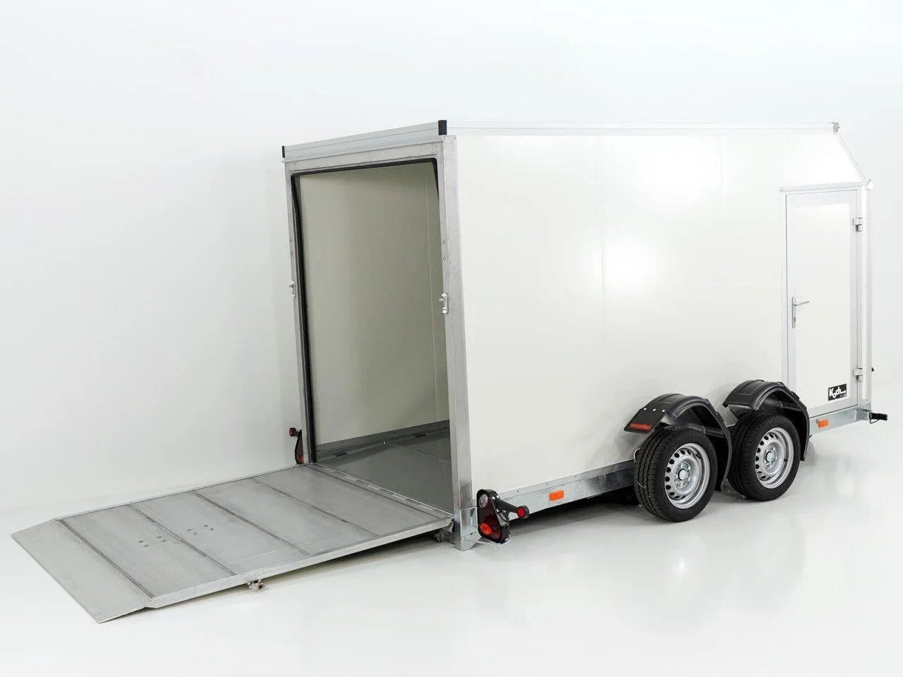 Vezeko Absenkplattform-Anhänger 157 x 344 cm, Höhe: 190 cm, 2,7 t | schwarz