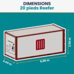 Gebrauchter 20-Fuß-Kühlcontainer, neuwertig – Image 3