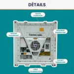 Gebrauchter 20-Fuß-Kühlcontainer, neuwertig – Image 4