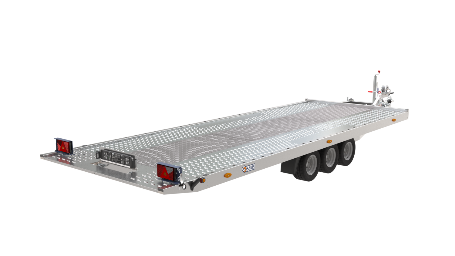 Porte-voiture-SARIS-AT-580-200-3-K-basculement-hydraulique-3-essieux-PTAC-3500-kg-580-x-200-cm-AT-580-200-3500-3-K-1 SARIS AT 580 200 3 K Autotransporter – hydraulisch kippbar – 3 Achsen – zulässiges Gesamtgewicht: 3500 kg – 580 x 200 cm – Image 1