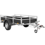 Mehrzweckanhänger - Holz CW 255 133 1350 1 - 1 gebremste Achse - zulässiges Gesamtgewicht: 1350 kg - 255 x 133 cm