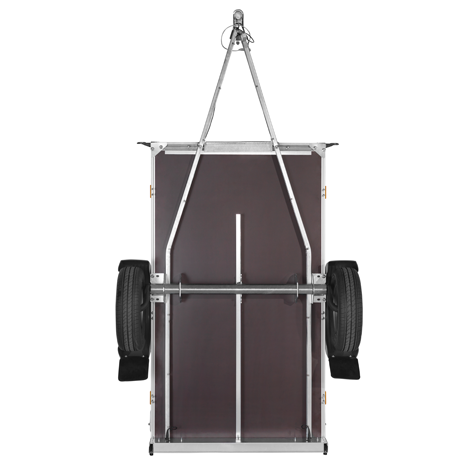 Mehrzweck-Holzanhänger – WOODY FW150 – 1 gebremste Achse – zulässiges Gesamtgewicht: 1500 kg – 306 x 154 cm