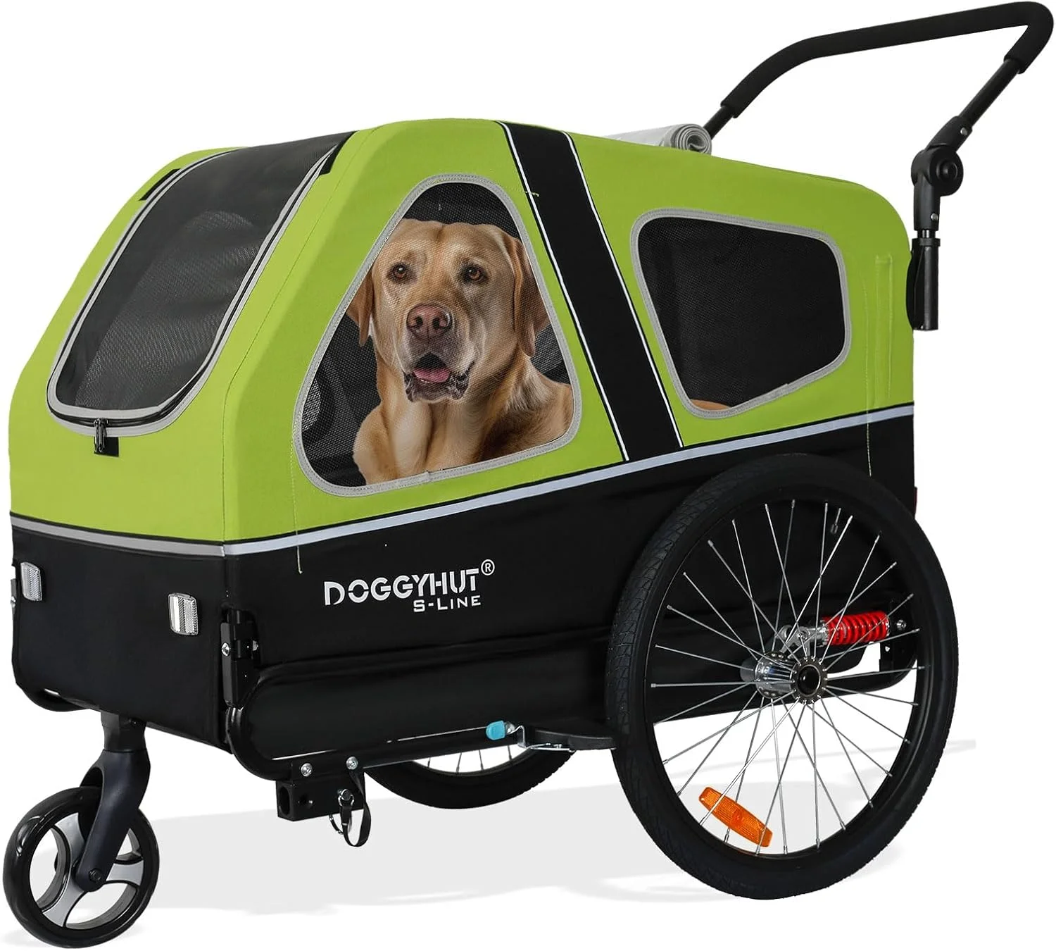 Doggyhut Fahrradanhänger und Kinderwagen – Für Hunde bis 45,4 kg