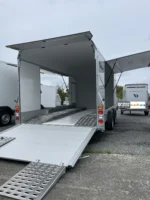 Roadster 1000 Aluminium-Kastenanhänger + 2 seitliche Heckklappen - 4,97 x 2,02 m zulässiges Gesamtgewicht 3500 kg 2 Pullman-Bremsachsen – Image 4