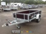 LIDER verstärkter Mehrzweck-Holzanhänger – 1 gebremste Achse – zulässiges Gesamtgewicht: 750 kg – 251 x 133 cm – Image 2