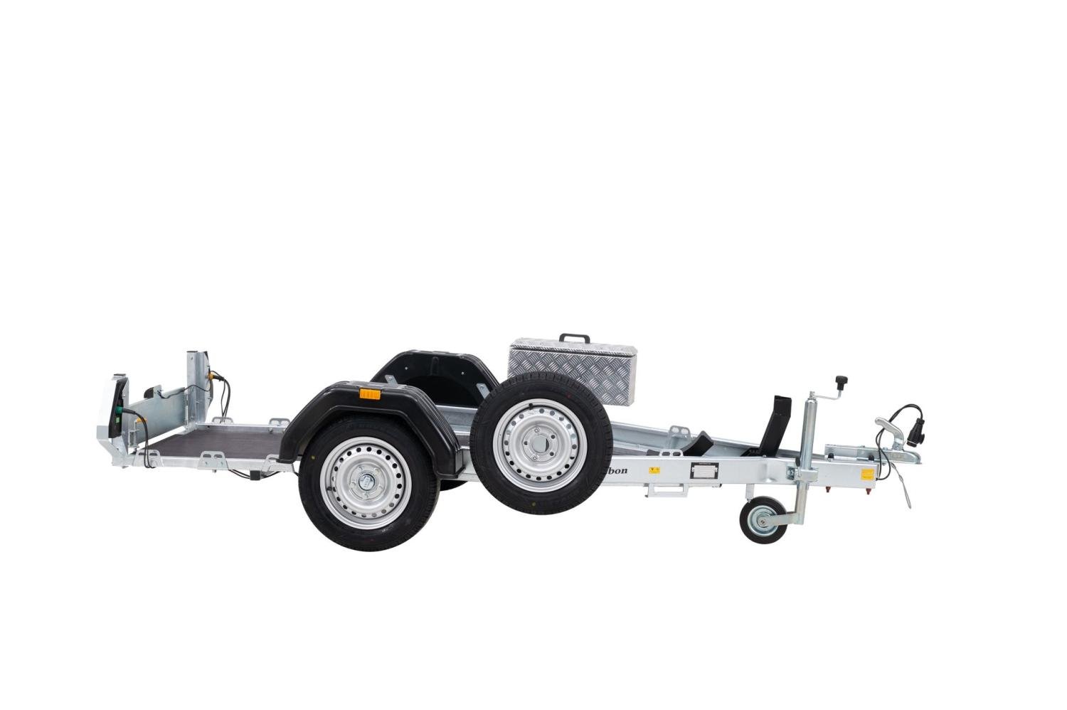 DEBON ROADSTER MOTO 1V3 Kippmotorradanhänger - 1 Sitz - 1 Achse - zulässiges Gesamtgewicht 750 kg OHNE AUSSTATTUNG
