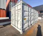 20-Fuß-Seecontainer, offene Seite, erste Reise