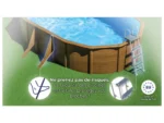 Ovaler Stahlpool „Pacific“ mit Holzoptik, 6,34 x 3,99 x 1,22 m – Grau – Image 5
