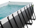 Rechteckiger, röhrenförmiger Pool aus schwarzem Leder, 5,40 x 2,50 x 1,22 m, mit Kuppel – Exit Toys – Image 11