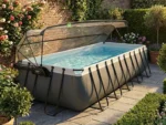 Rechteckiger, röhrenförmiger Pool aus schwarzem Leder, 5,40 x 2,50 x 1,22 m, mit Kuppel – Exit Toys – Image 16