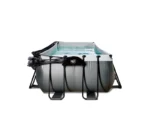 Rechteckiger, röhrenförmiger Pool aus schwarzem Leder, 5,40 x 2,50 x 1,22 m, mit Kuppel – Exit Toys – Image 10