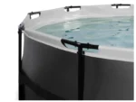 Runder, röhrenförmiger Pool aus schwarzem Leder, 4,27 x 1,22 m, mit Kuppel – Exit Toys – Image 6