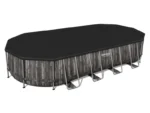 Bestway Power Steel Oval-Rohrpool mit Holzoptik, 7,32 x 3,66 x 1,22 m – Image 2